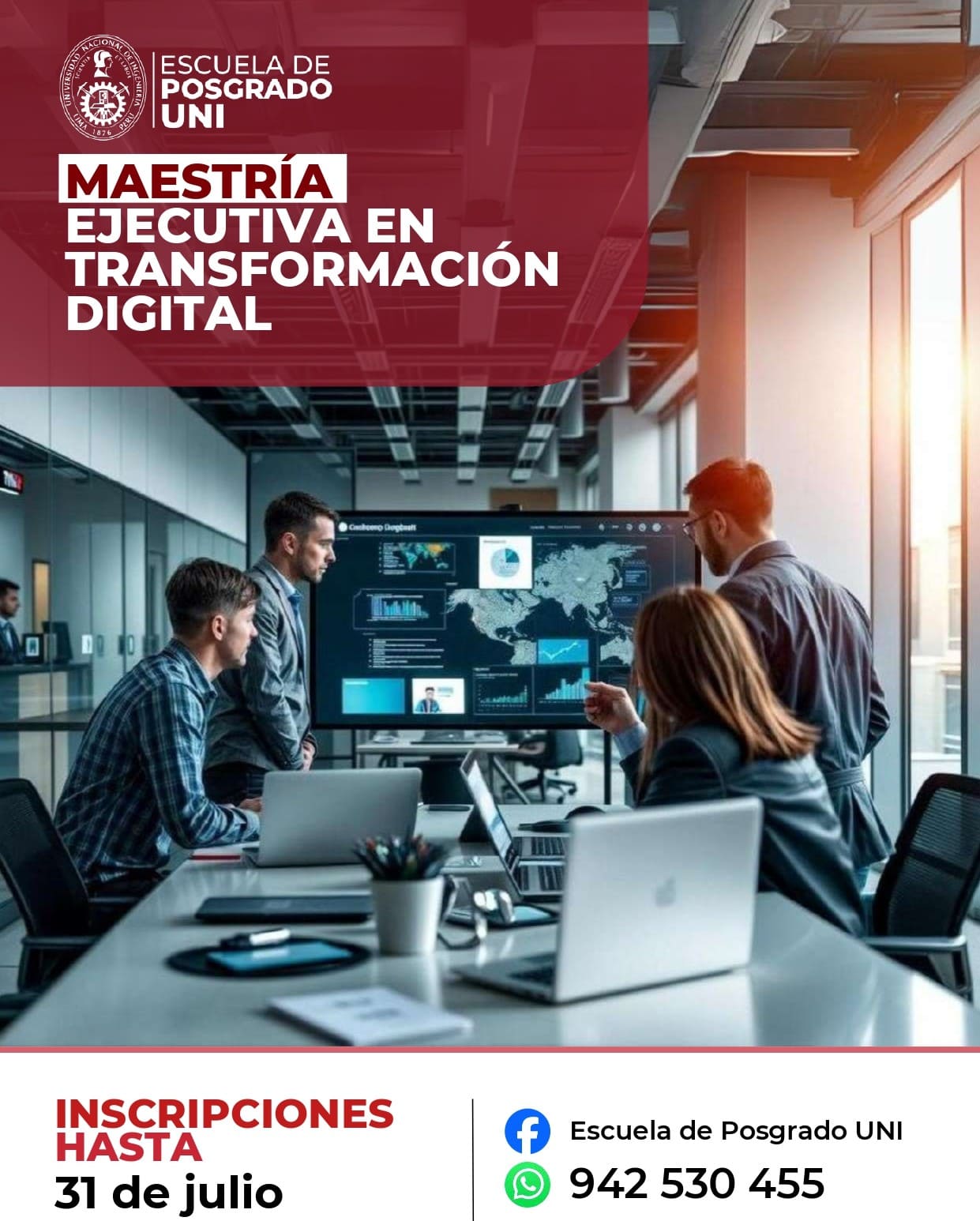  <p style=text-align: left;>Maestría Ejecutiva en Transformación Digital</p> <p style=text-align: left;>Inicio de Clases : 01/09/2025</p>