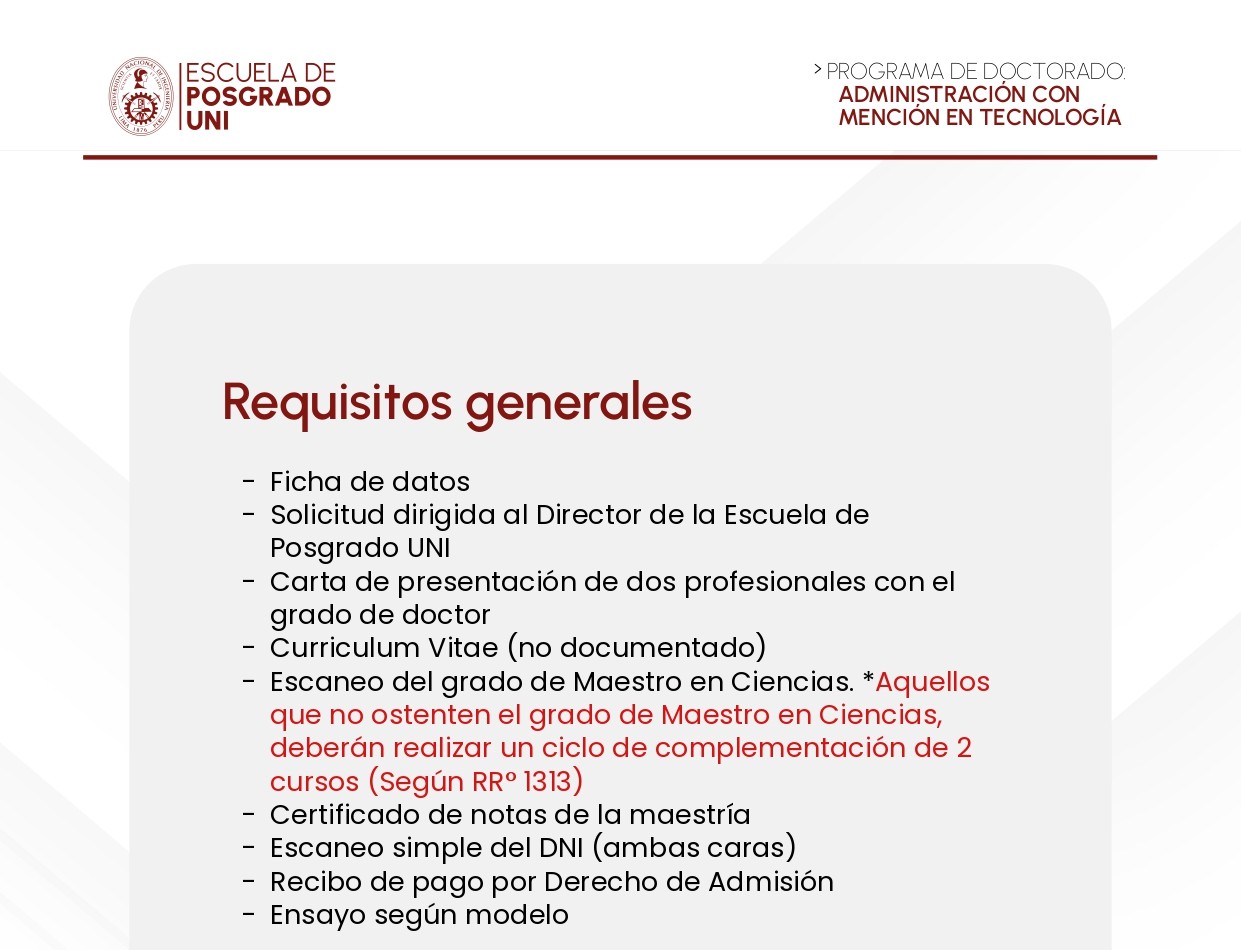 BROCHURE DAT UNI 2026 II REQUISITOS