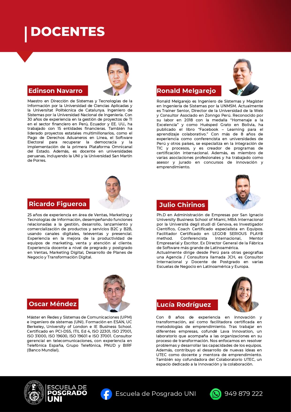 BROCHURE MAESTRÍA EN ADMINISTRACIÓN DE EMPRESAS UNI 2026 I DOCENTES4