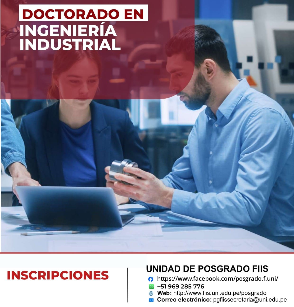 <p style=text-align: left;>Doctorado en Ingeniería Industrial</p> <p style=text-align: left;>Inicio de Clases : 01/09/2025</p>