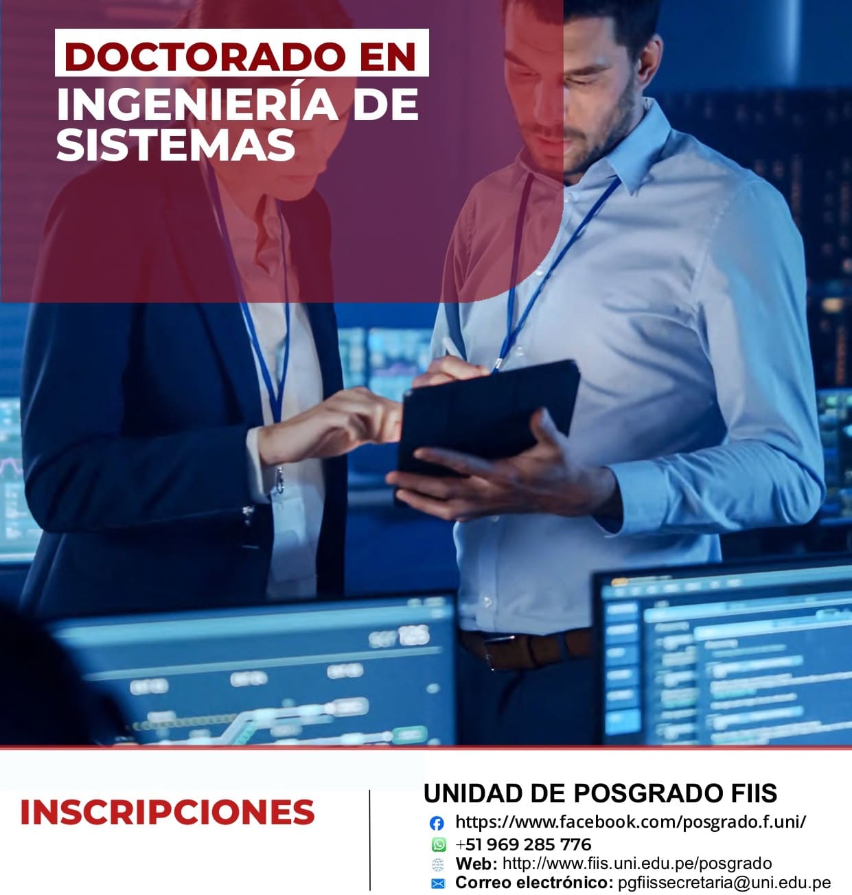 <p style=text-align: left;>Doctorado en Ingeniería de Sistemas</p> <p style=text-align: left;>Inicio de Clases : 01/09/2025</p>