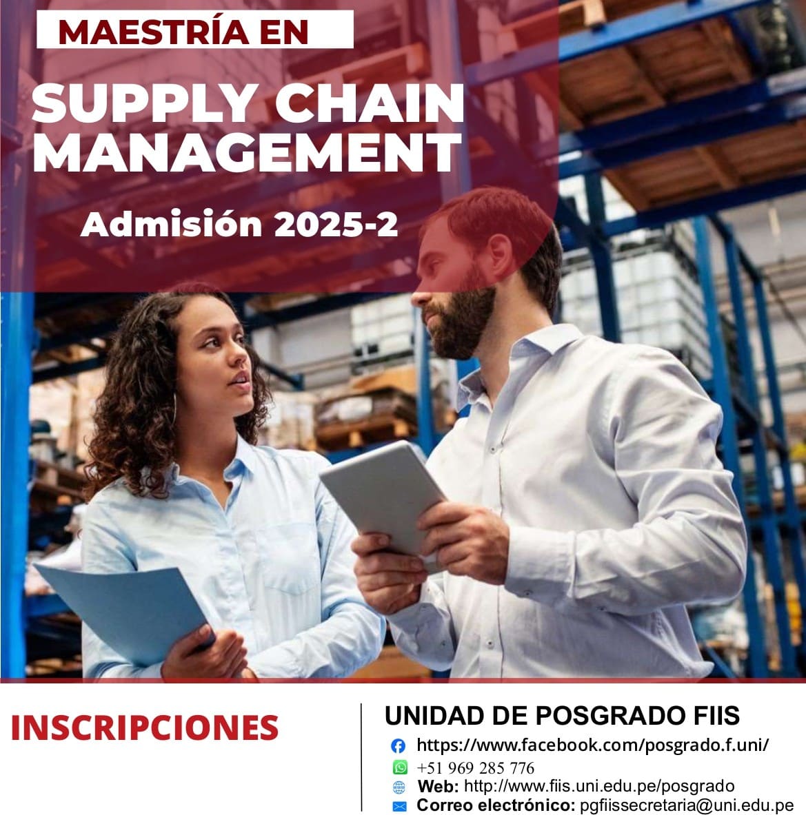 <p style=text-align: left;>Maestría en Supply Chain Management</p> <p style=text-align: left;>Inicio de Clases : 01/09/2025</p>