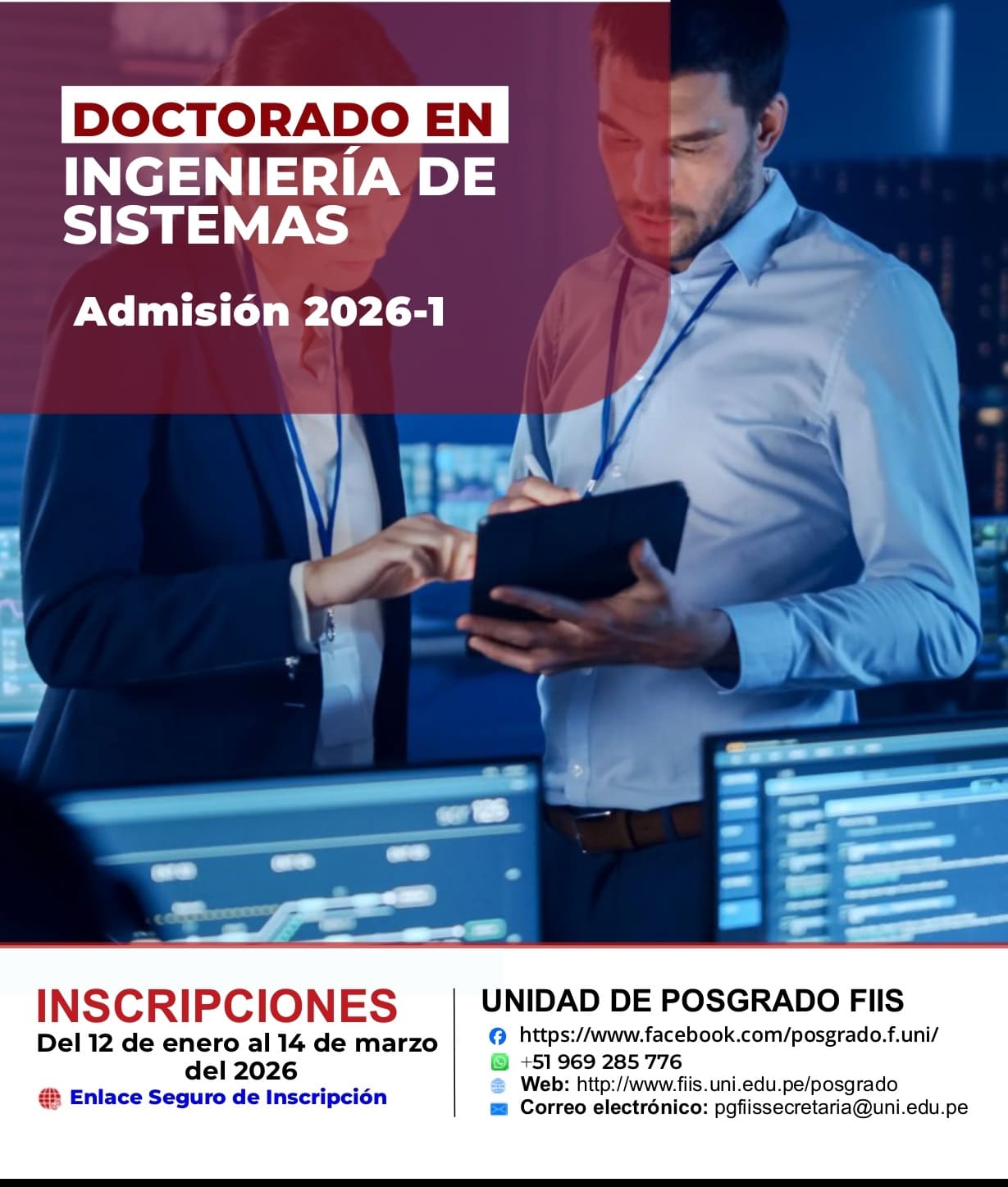 <p style=text-align: left;>Doctorado en Ingeniería Industrial</p> <p style=text-align: left;>Inicio de Clases : 30/03/2026</p>