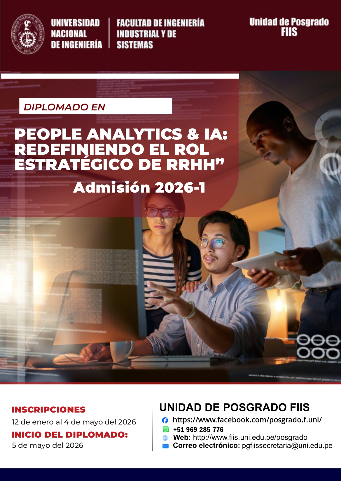 <p style=text-align: left;>People Analytics & IA: Redifiniendo el Rol Estratégico de RRHH</p> <p style=text-align: left;>Inicio de Clases : 05/05/2026</p>