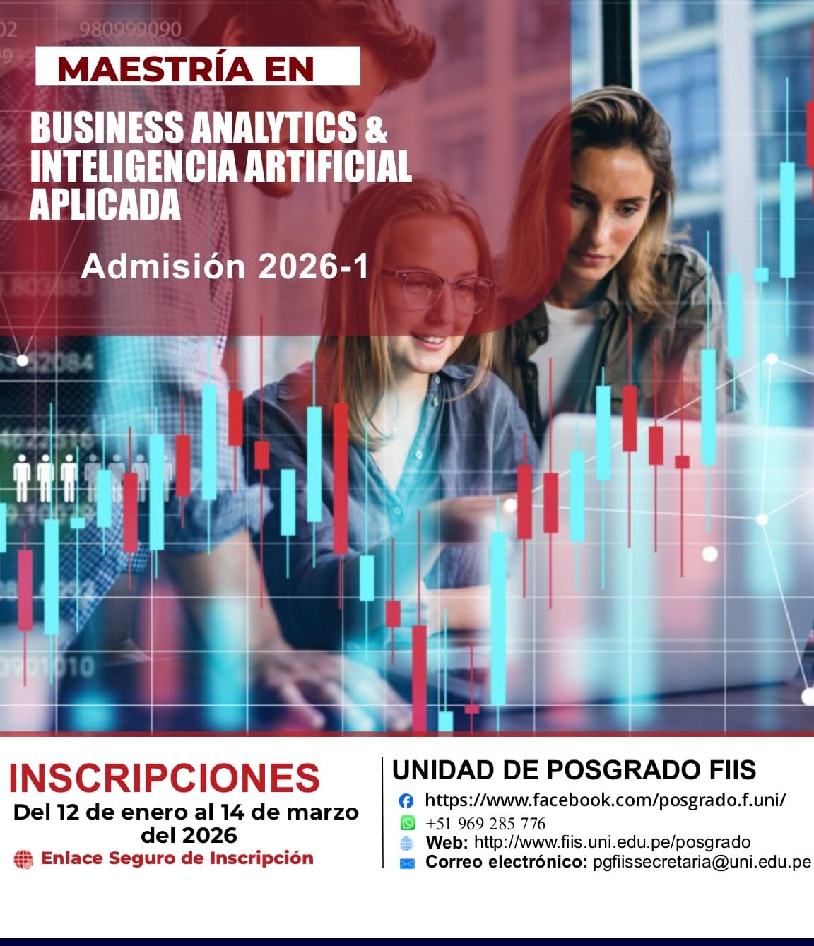 <p style=text-align: left;>Maestría en Business Analytics & Inteligencia Artificial Aplicada</p> <p style=text-align: left;>Inicio de Clases : 30/03/2026</p>