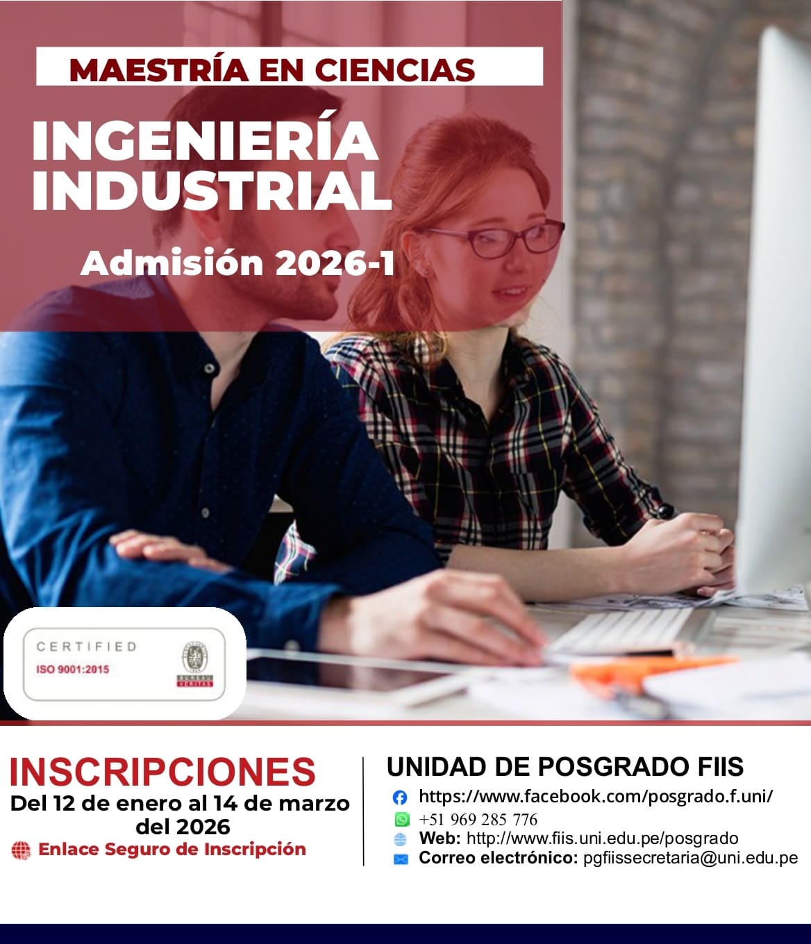 <p style=text-align: left;>Maestría en Ciencias en Ingeniería Industrial</p> <p style=text-align: left;>Inicio de Clases : 30/03/2026</p>